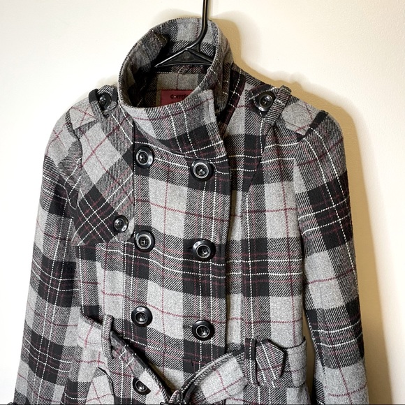 Coffee Shop | Pea Coat | S | Gray & Black - Picture 3 of 8